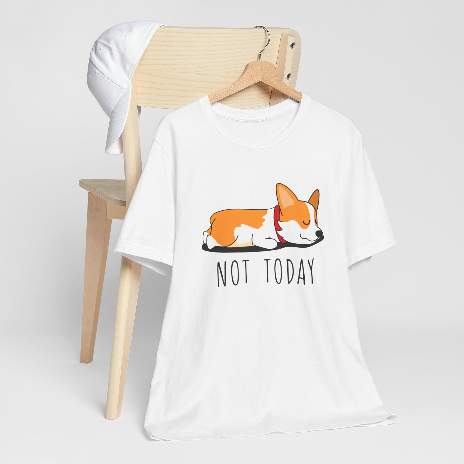 "Not Today" Corgi T-Shirt - Funny Lazy Day Tee